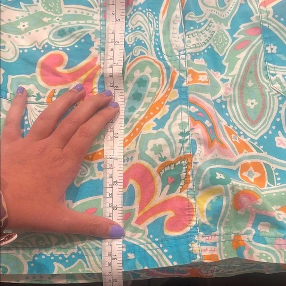 New York & Company Paisley Print SKORT - Picture 6 of 8